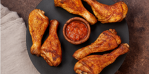 Pulpe de pui suculente în friteuza cu aer