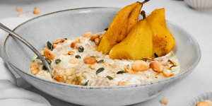 Terci cremos cu turmeric și pere coapte