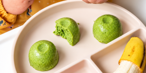 Biluțe moi cu broccoli, mazăre și cartof