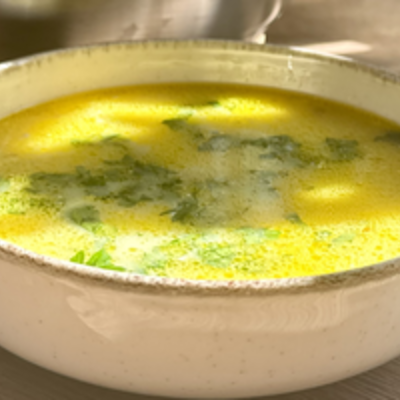 Ciorbă de pui a la grec