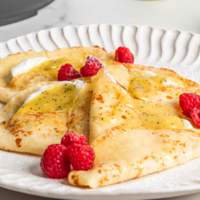 Clătite cu lămâie și mac