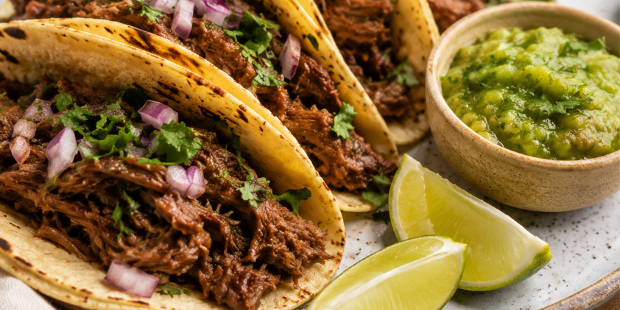 Tacos cu vită Barbacoa